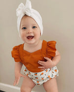 Load image into Gallery viewer, ELLIE FLUTTER SWEETHEART ROMPER - DARLIN&#39; CLEMENTINE
