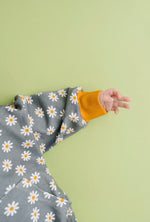 Load image into Gallery viewer, Cozy Daisy Sweatshirt Romper
