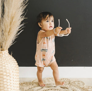 Bamboo Tank Romper - Beach Bound