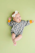 Load image into Gallery viewer, Cozy Daisy Sweatshirt Romper
