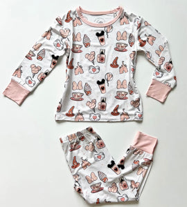 Pins & Treats Toddler & Kids 2-Piece Bamboo Pajamas