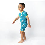 Load image into Gallery viewer, Ocean Friends Viscose Bamboo Short Sleeve Kids Pajama Shorts Set
