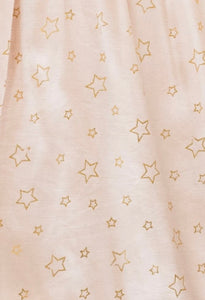 CORA BUBBLE JUMPSUIT - PEACH STARS